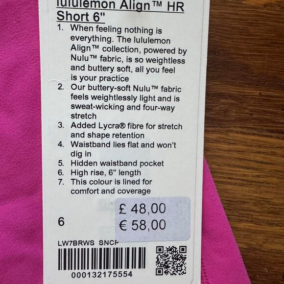 Hot pink lululemon align shorts - Picture 3 of 3
